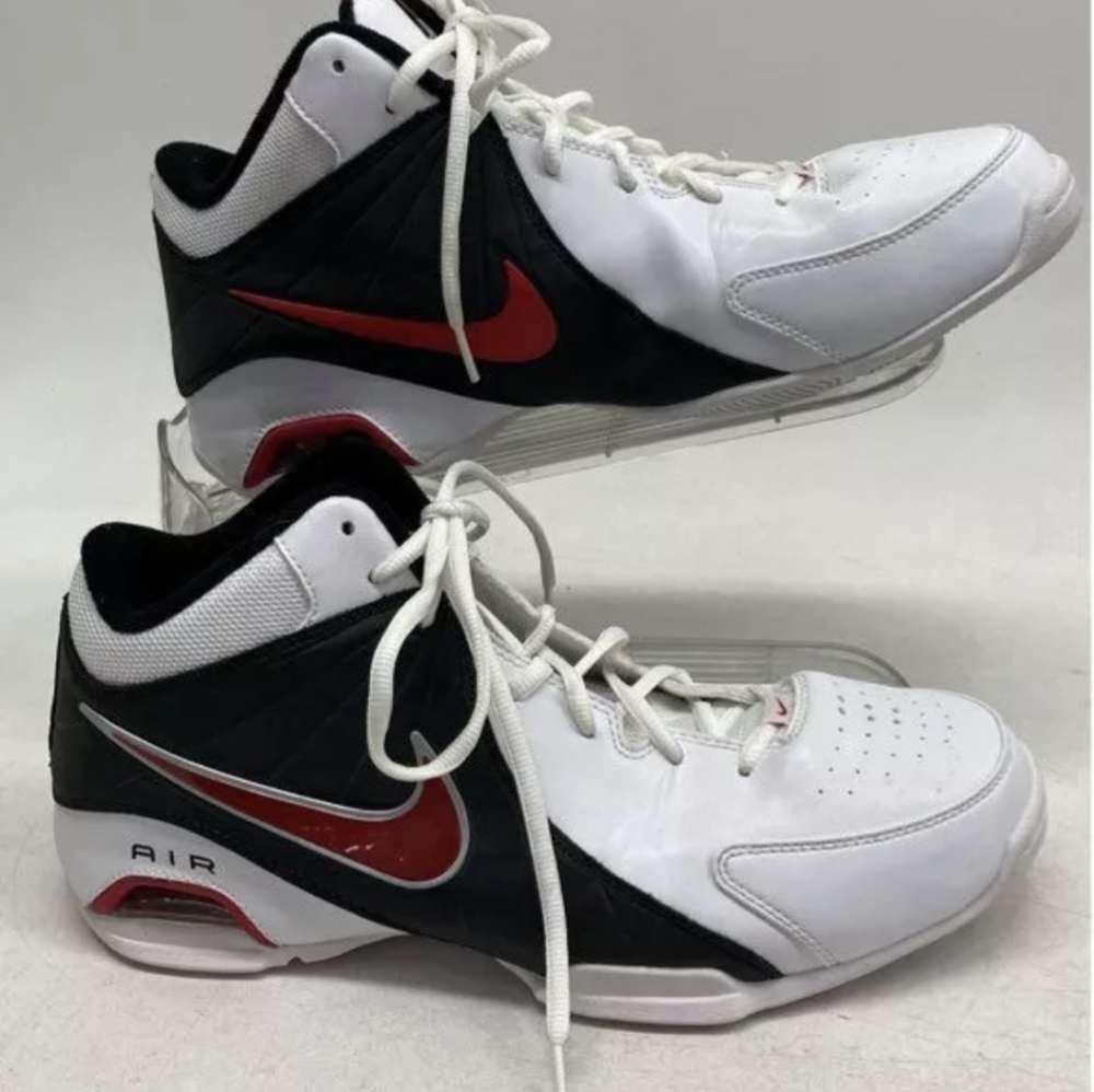Nike Air Visi Pro Red White & Black Sneakers Size 9 Pre-owned Like New MSRP $119 - Picture 4 of 7